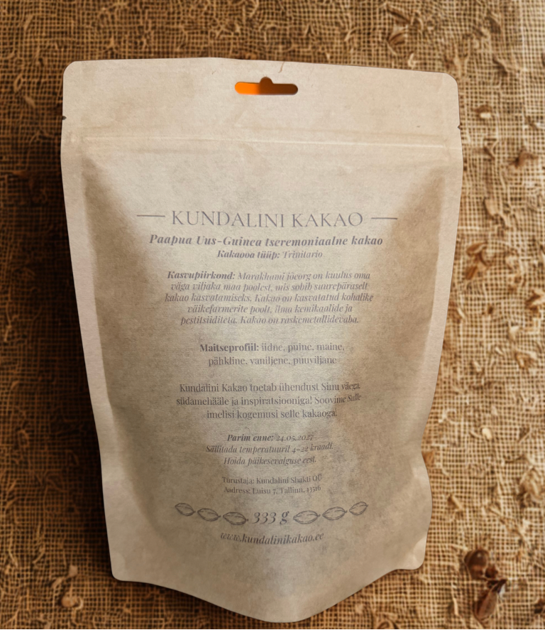 LIMITED EDITION: Paapua-Uus Guinea tseremoniaalne kakao 333g + TASUTA 20g piparkoogi vürtsisegu - Image 2